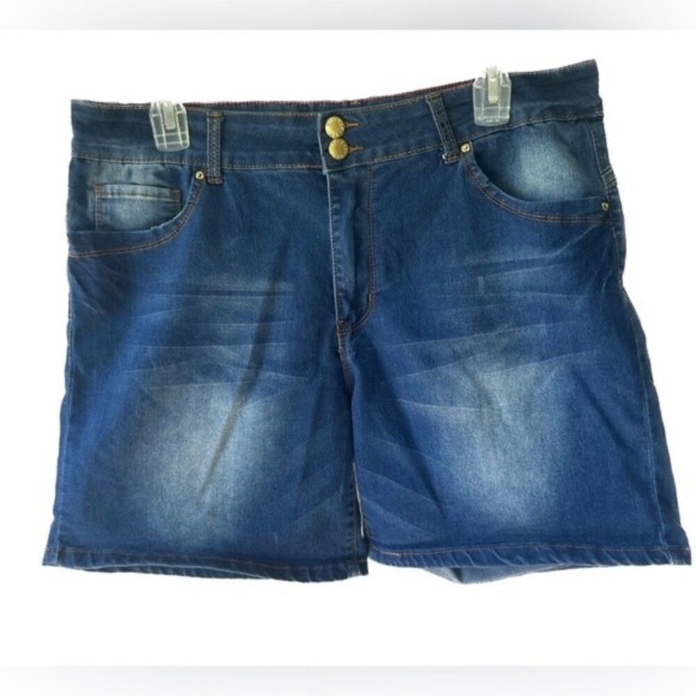 VIP Women's Distressed Denim Jeans Shorts Size 18